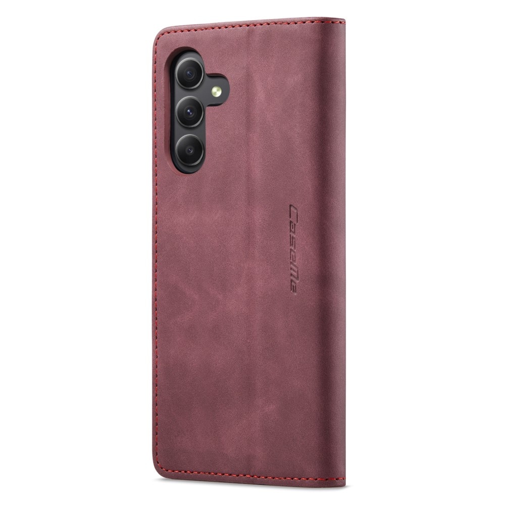 Slim Portemonnaie-Hülle Samsung Galaxy A15 rot