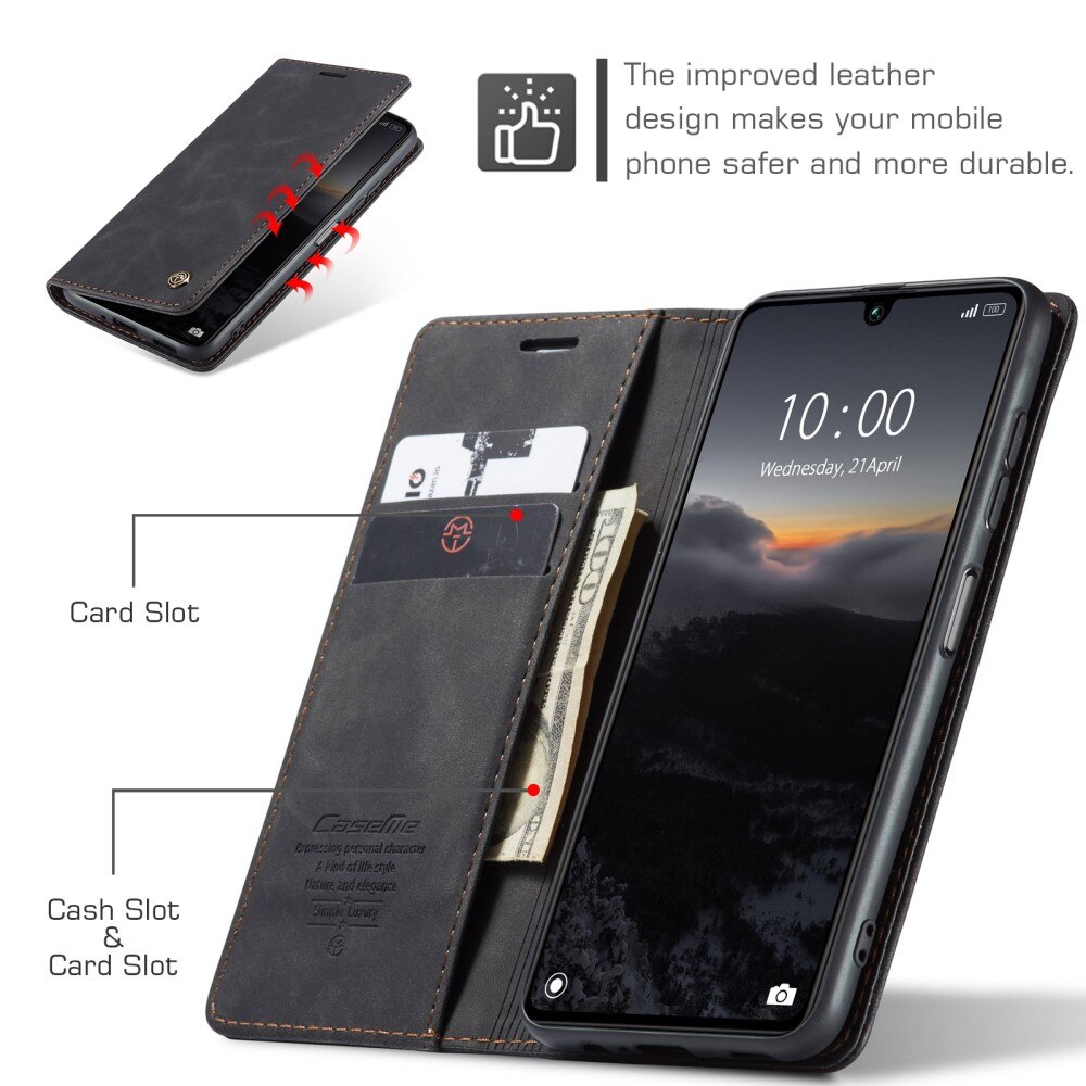 Slim Portemonnaie-Hülle Xiaomi Redmi 13C schwarz