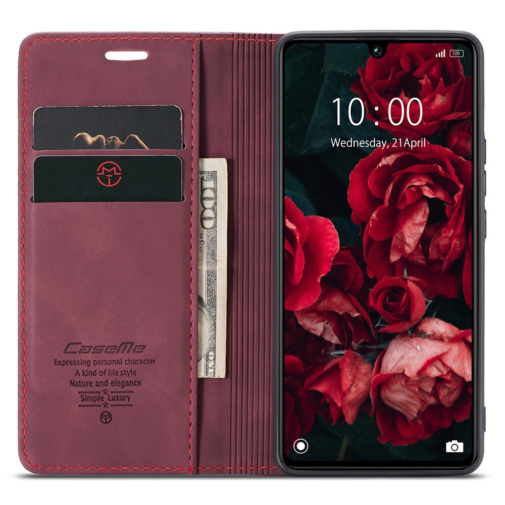 Slim Portemonnaie-Hülle Xiaomi Redmi 13C rot