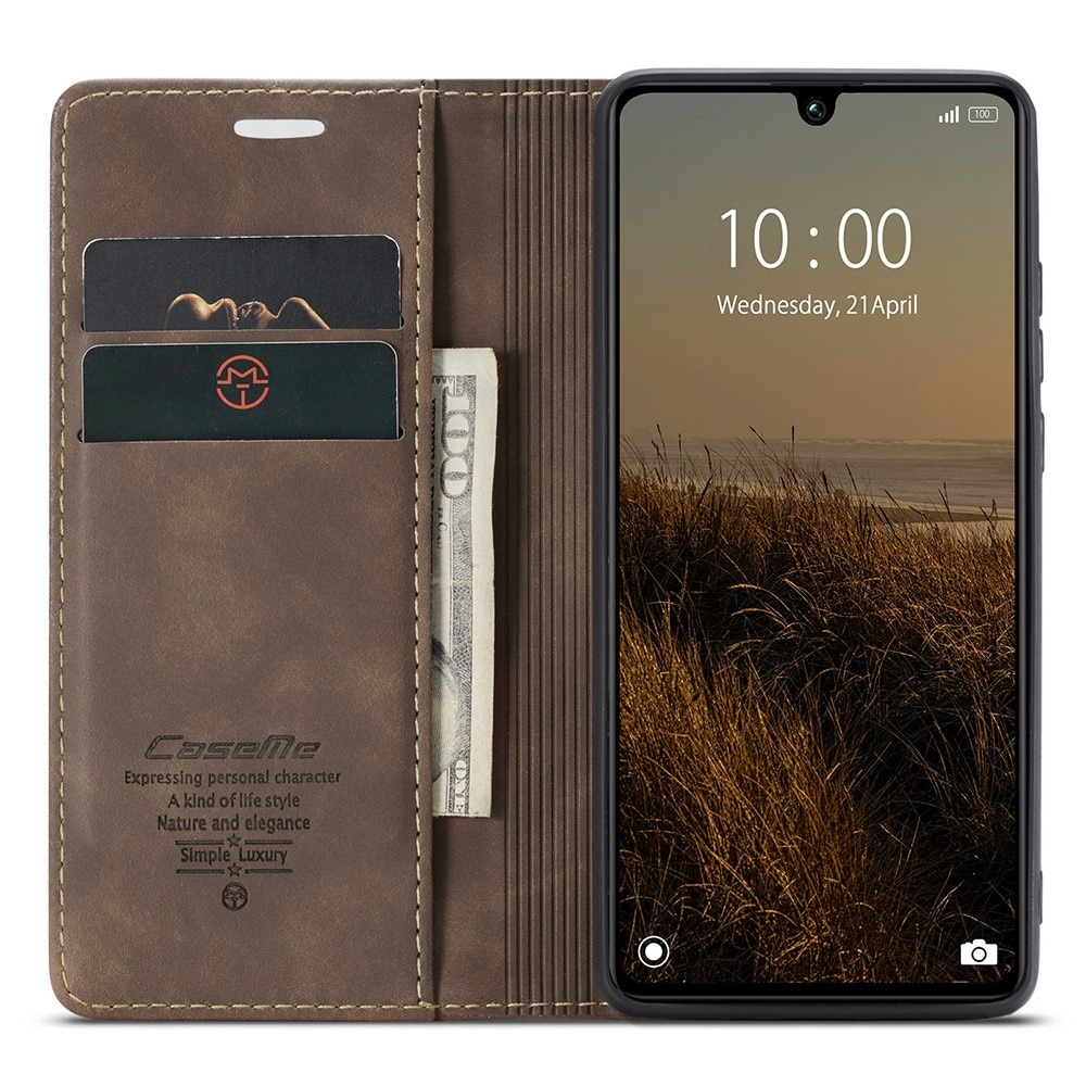 Slim Portemonnaie-Hülle Xiaomi Redmi 13C braun