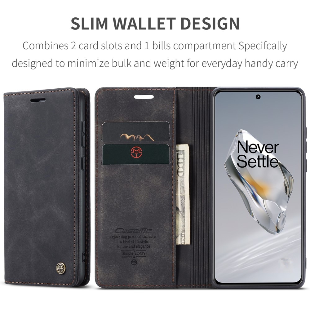 Slim Portemonnaie-Hülle OnePlus 12 schwarz