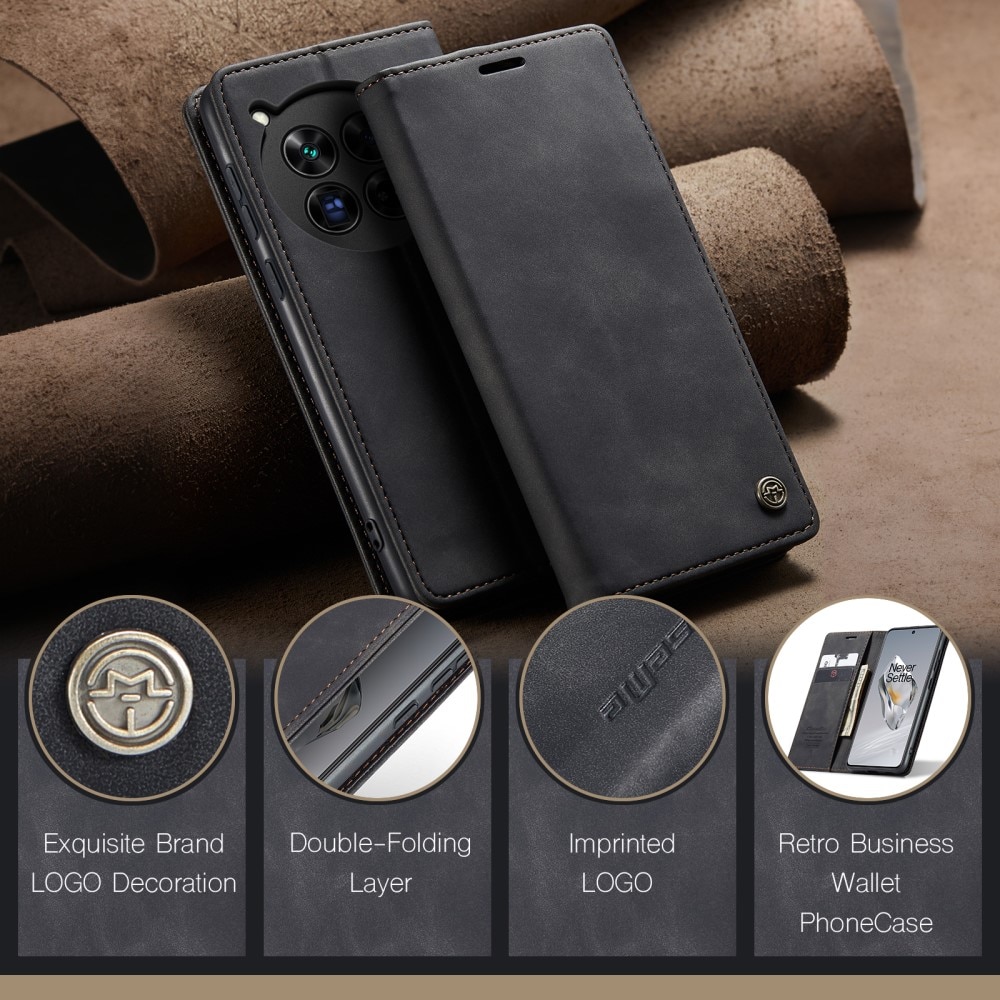 Slim Portemonnaie-Hülle OnePlus 12 schwarz