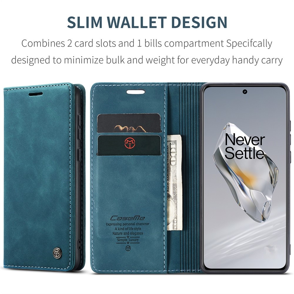 Slim Portemonnaie-Hülle  OnePlus 12 Blau