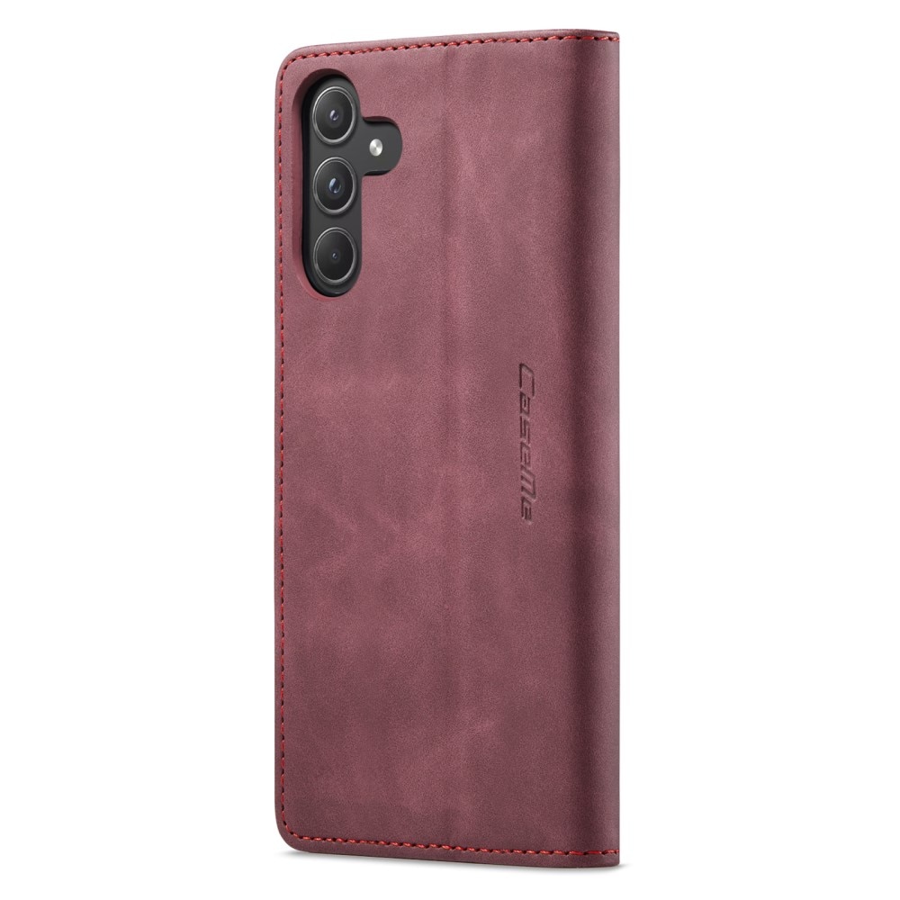 Slim Portemonnaie-Hülle Samsung Galaxy A55 rot