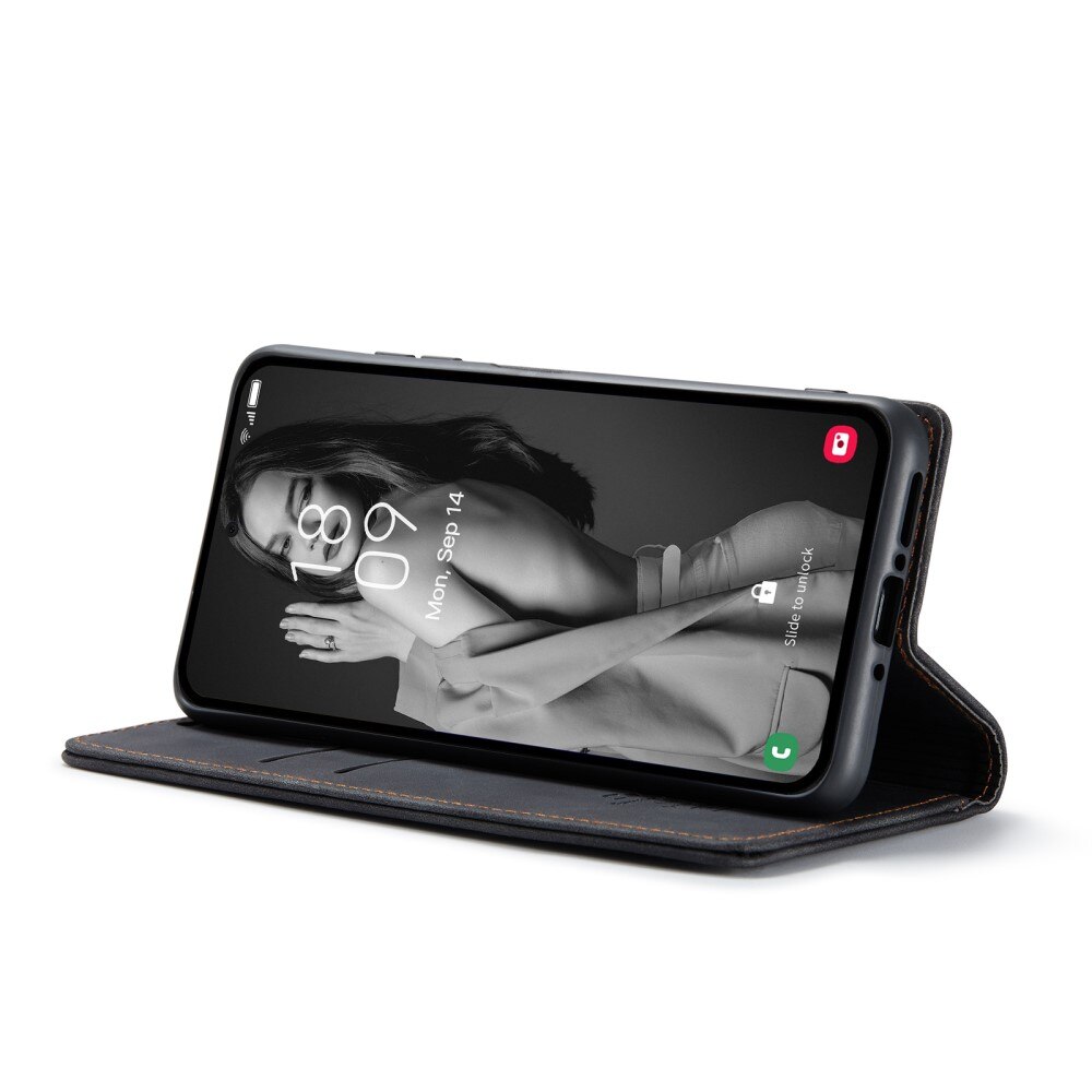 Slim Portemonnaie-Hülle Samsung Galaxy A35 Schwarz