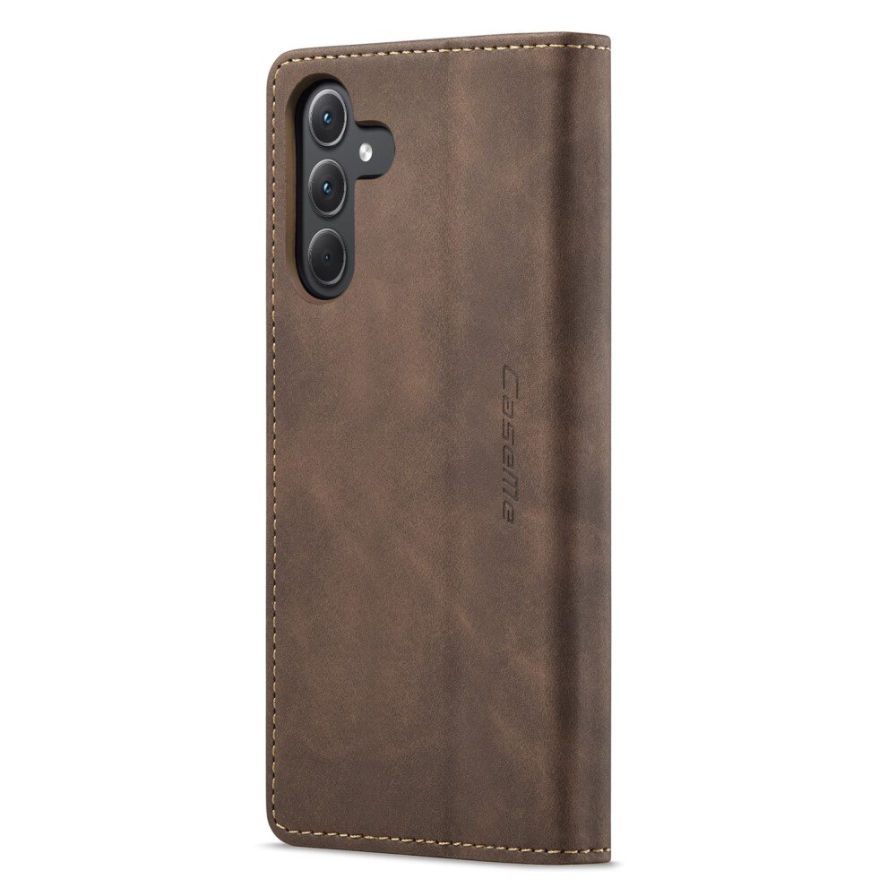 Slim Portemonnaie-Hülle Samsung Galaxy A35 Braun