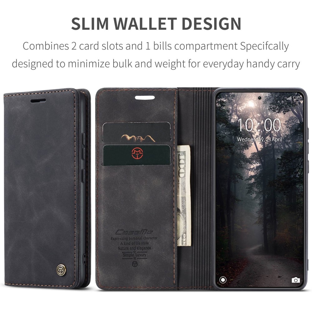 Slim Portemonnaie-Hülle Xiaomi 14 schwarz