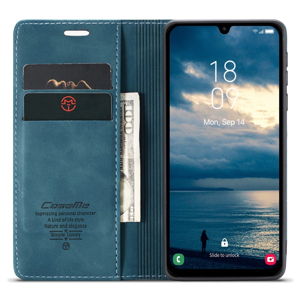 Slim Portemonnaie-Hülle Samsung Galaxy A25 blau
