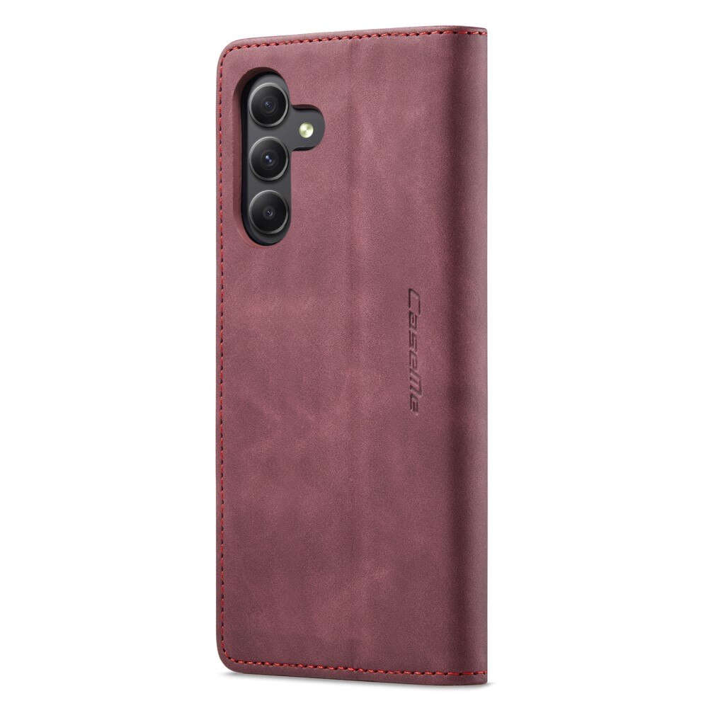 Slim Portemonnaie-Hülle Samsung Galaxy A25 rot