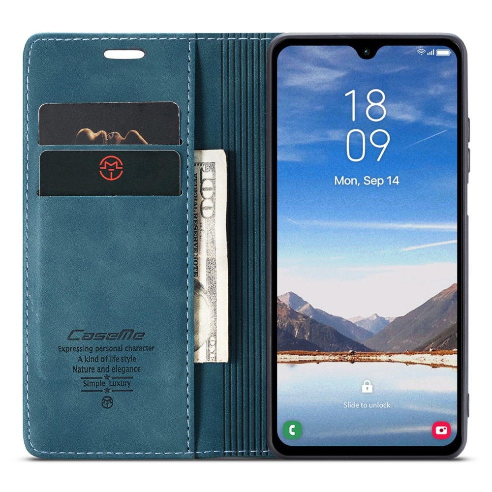 Slim Portemonnaie-Hülle Samsung Galaxy A05s blau