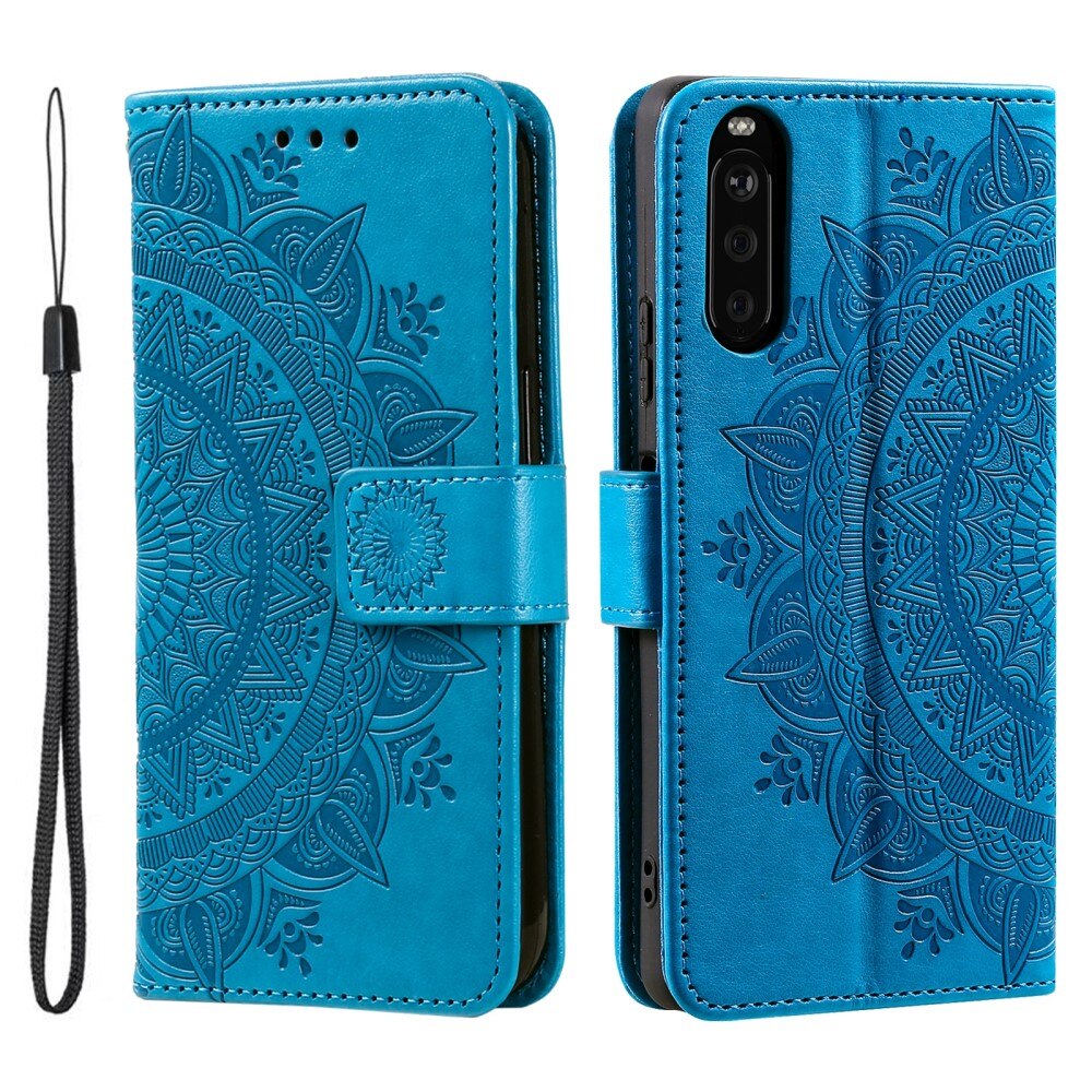 Sony Xperia 10 VI Handytasche Mandala blau