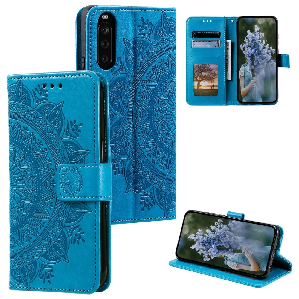 Sony Xperia 10 VI Handytasche Mandala blau