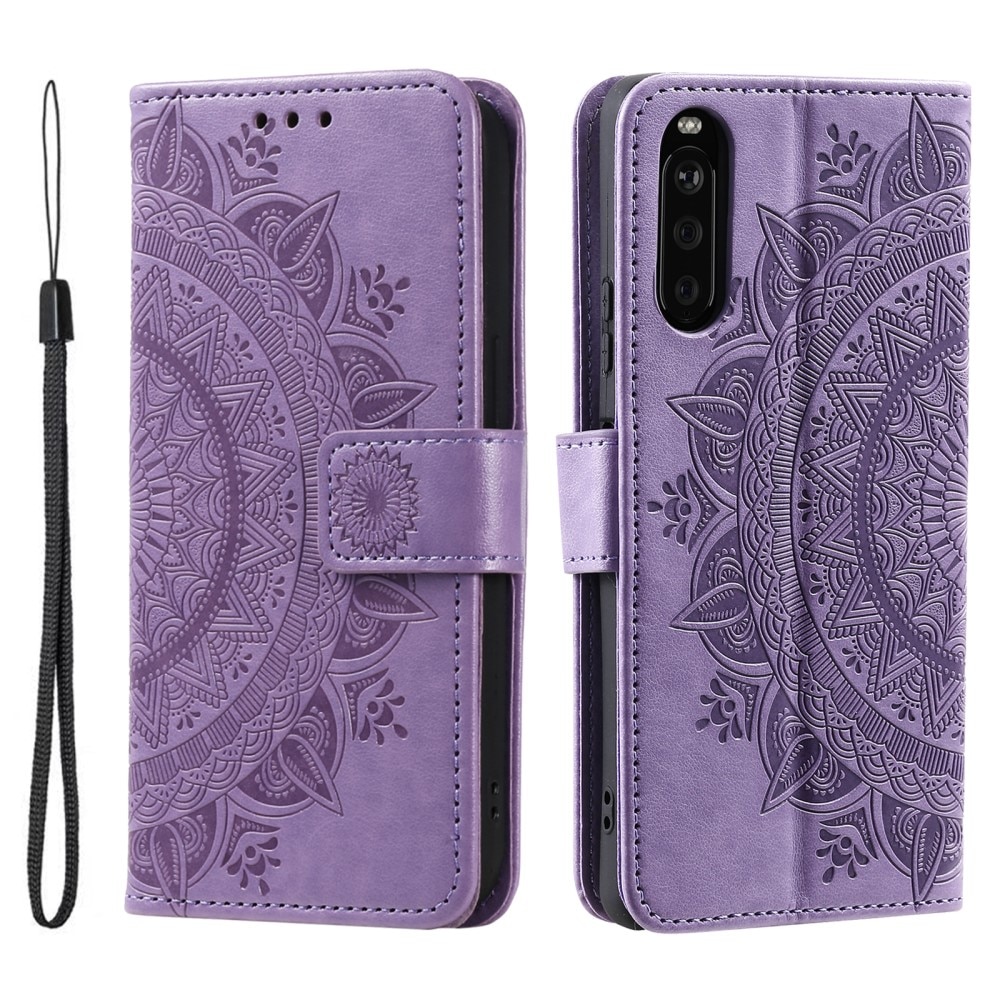 Sony Xperia 10 VI Handytasche Mandala lila