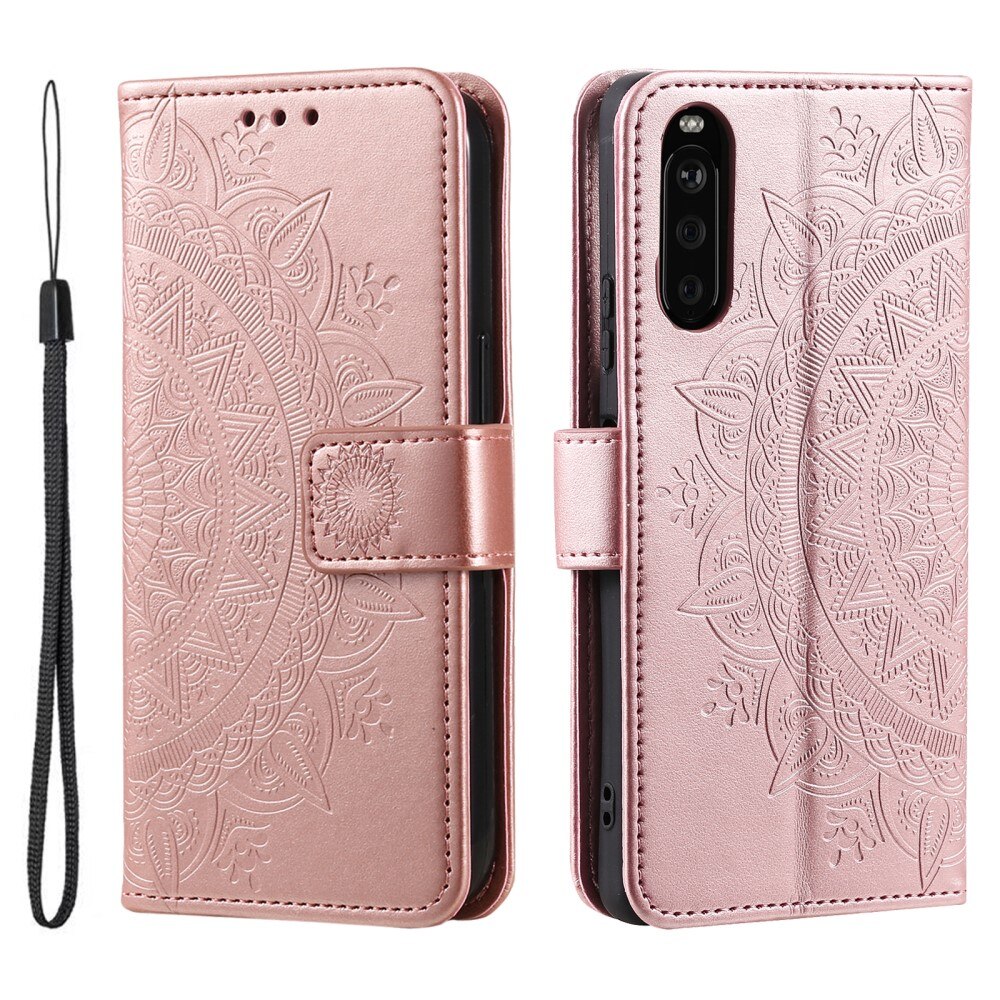 Sony Xperia 10 VI Handytasche Mandala roségold