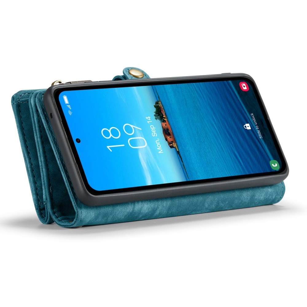 Multi-slot Portemonnaie-Hülle Samsung Galaxy A35 blau