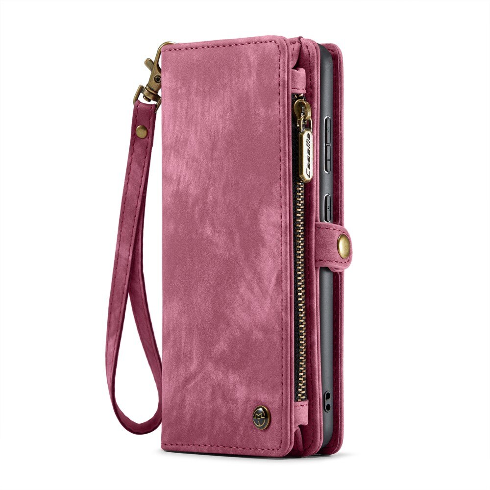 Multi-slot Portemonnaie-Hülle Samsung Galaxy A35 Rot