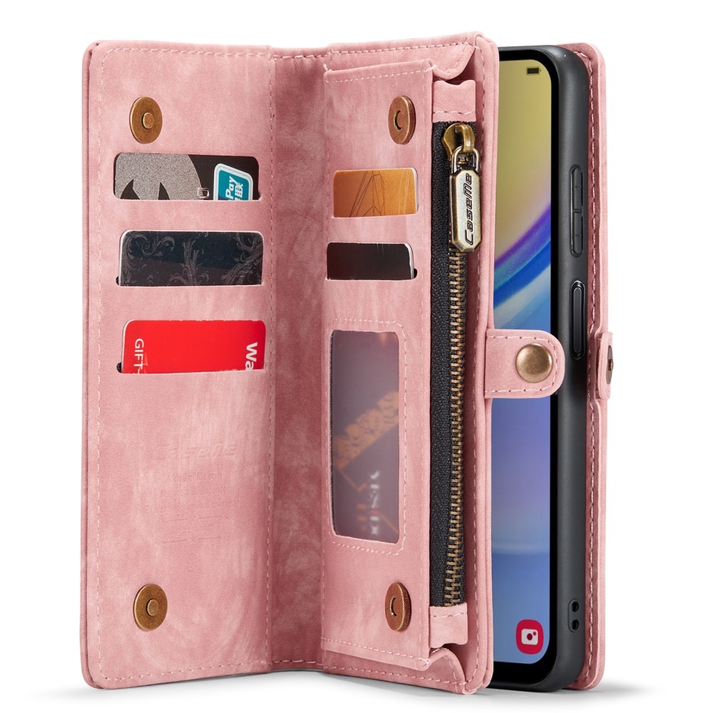 Multi-slot Portemonnaie-Hülle Samsung Galaxy A15 rosa