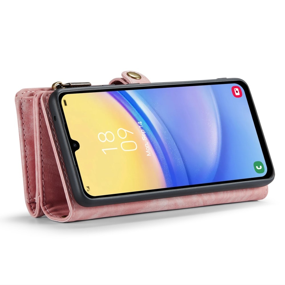 Multi-slot Portemonnaie-Hülle Samsung Galaxy A15 rosa