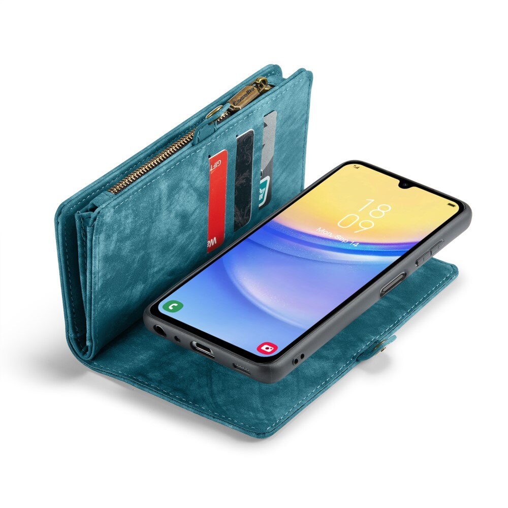 Multi-slot Portemonnaie-Hülle Samsung Galaxy A15 blau