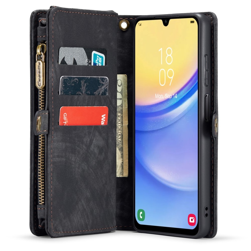 Multi-slot Portemonnaie-Hülle Samsung Galaxy A15 grau