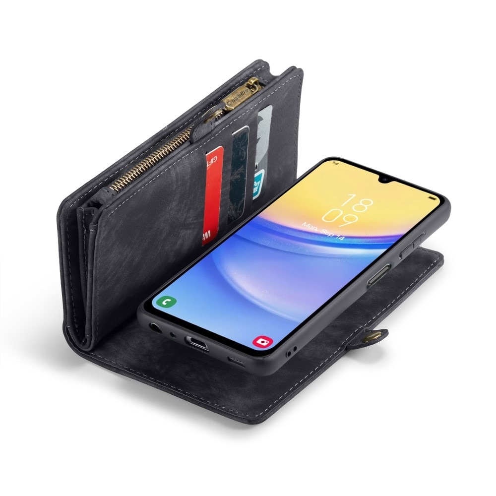 Multi-slot Portemonnaie-Hülle Samsung Galaxy A15 grau
