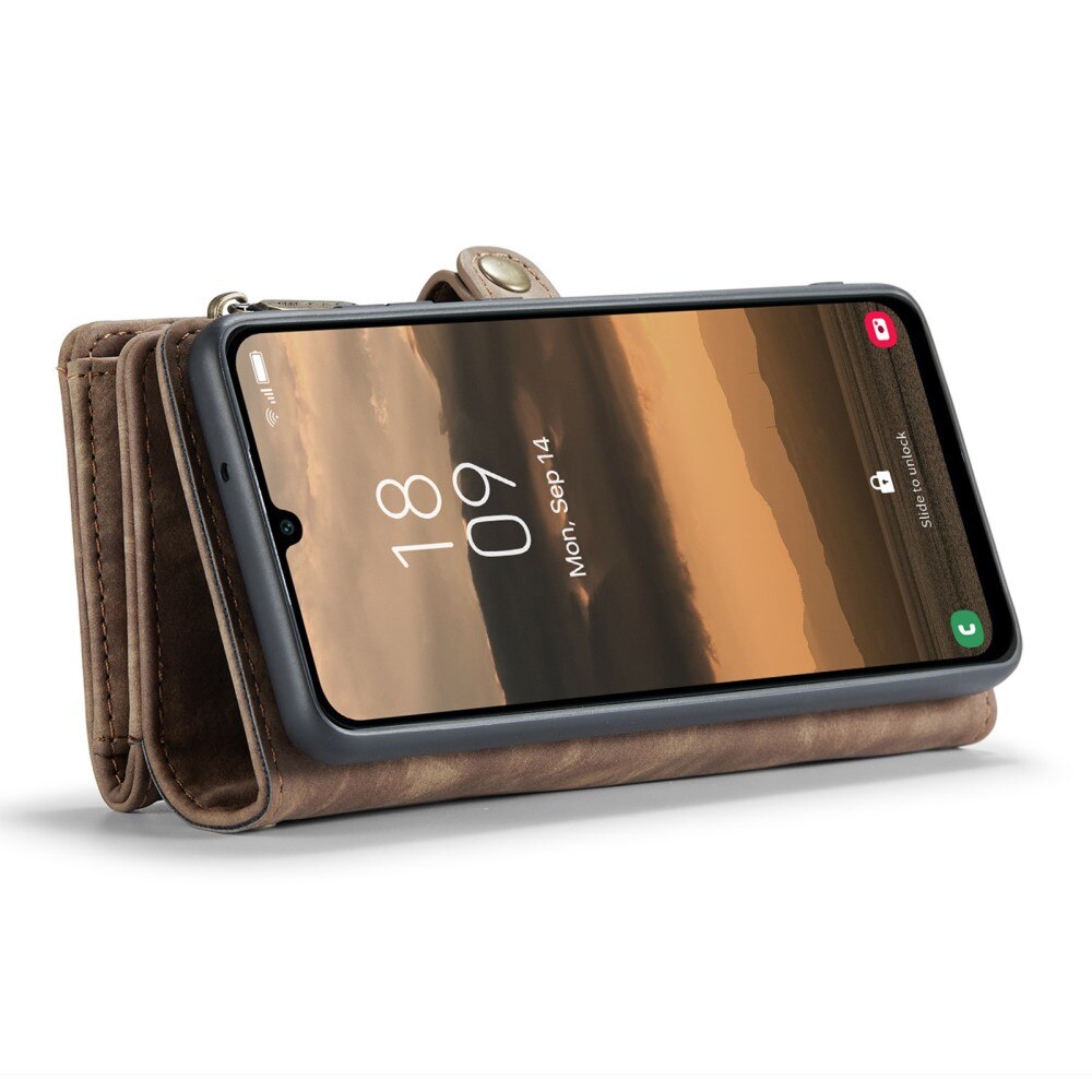 Multi-slot Portemonnaie-Hülle Samsung Galaxy A25 Braun