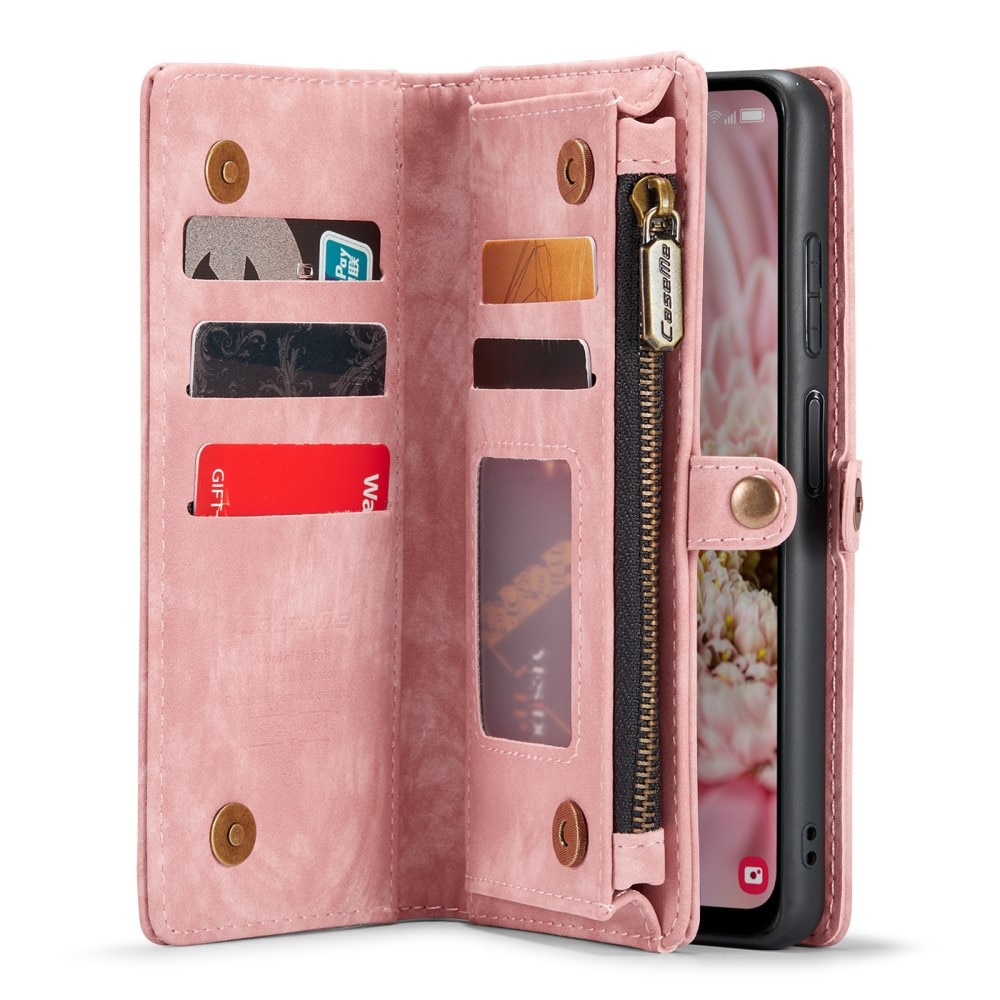 Multi-slot Portemonnaie-Hülle Samsung Galaxy A25 rosa