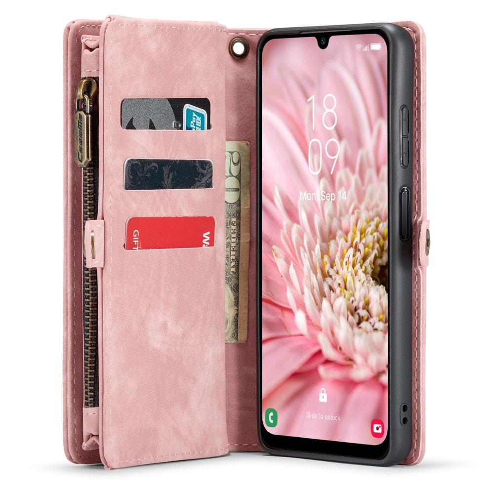 Multi-slot Portemonnaie-Hülle Samsung Galaxy A25 rosa