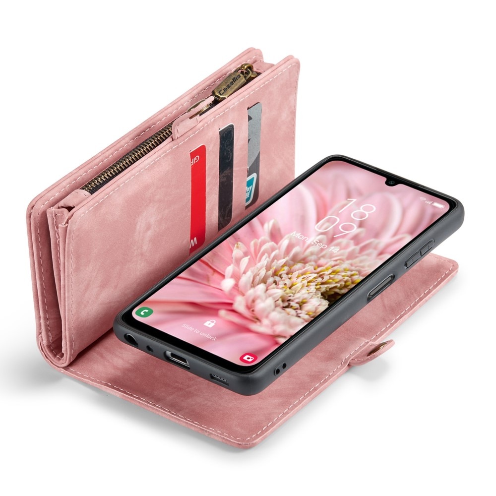 Multi-slot Portemonnaie-Hülle Samsung Galaxy A25 rosa