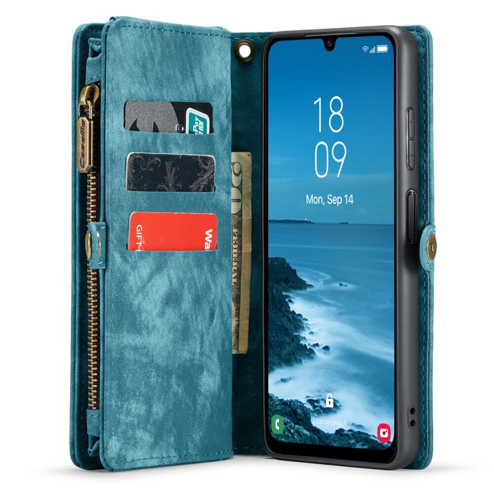 Multi-slot Portemonnaie-Hülle Samsung Galaxy A25 blau