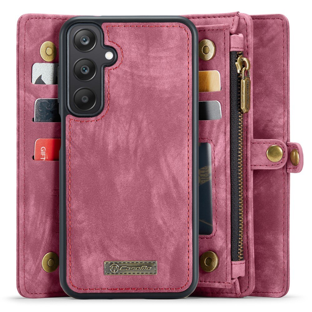 Multi-slot Portemonnaie-Hülle Samsung Galaxy A25 Rot