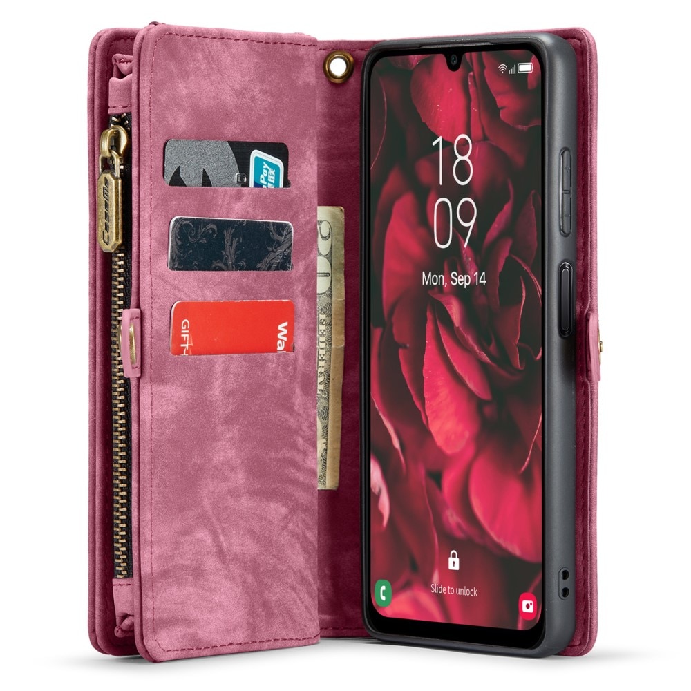 Multi-slot Portemonnaie-Hülle Samsung Galaxy A25 rot