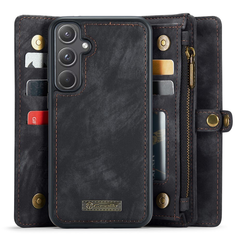 Multi-slot Portemonnaie-Hülle Samsung Galaxy A55 Grau