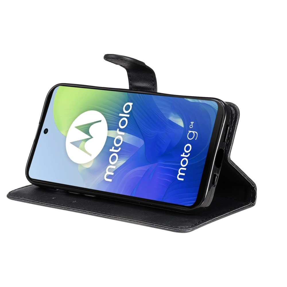 Motorola Moto G24 Portemonnaie-Hülle schwarz