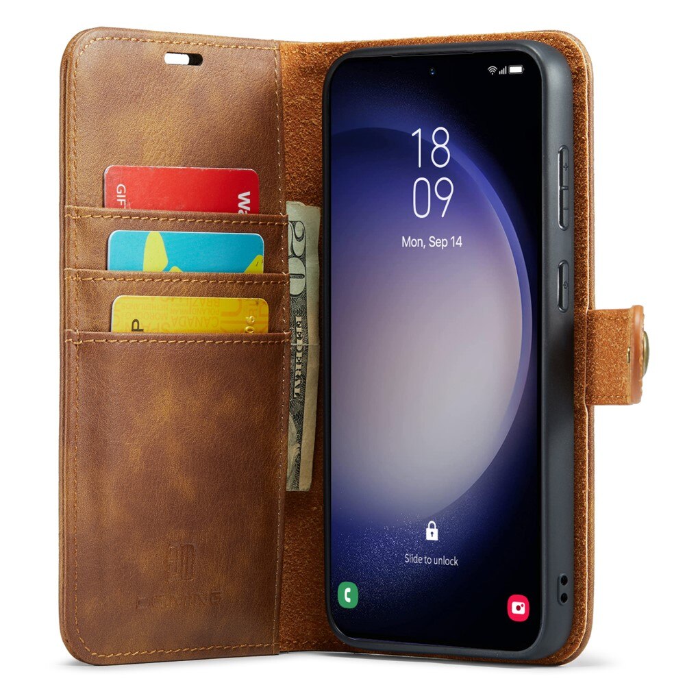 Handytasche Magnetische Samsung Galaxy A55 Cognac