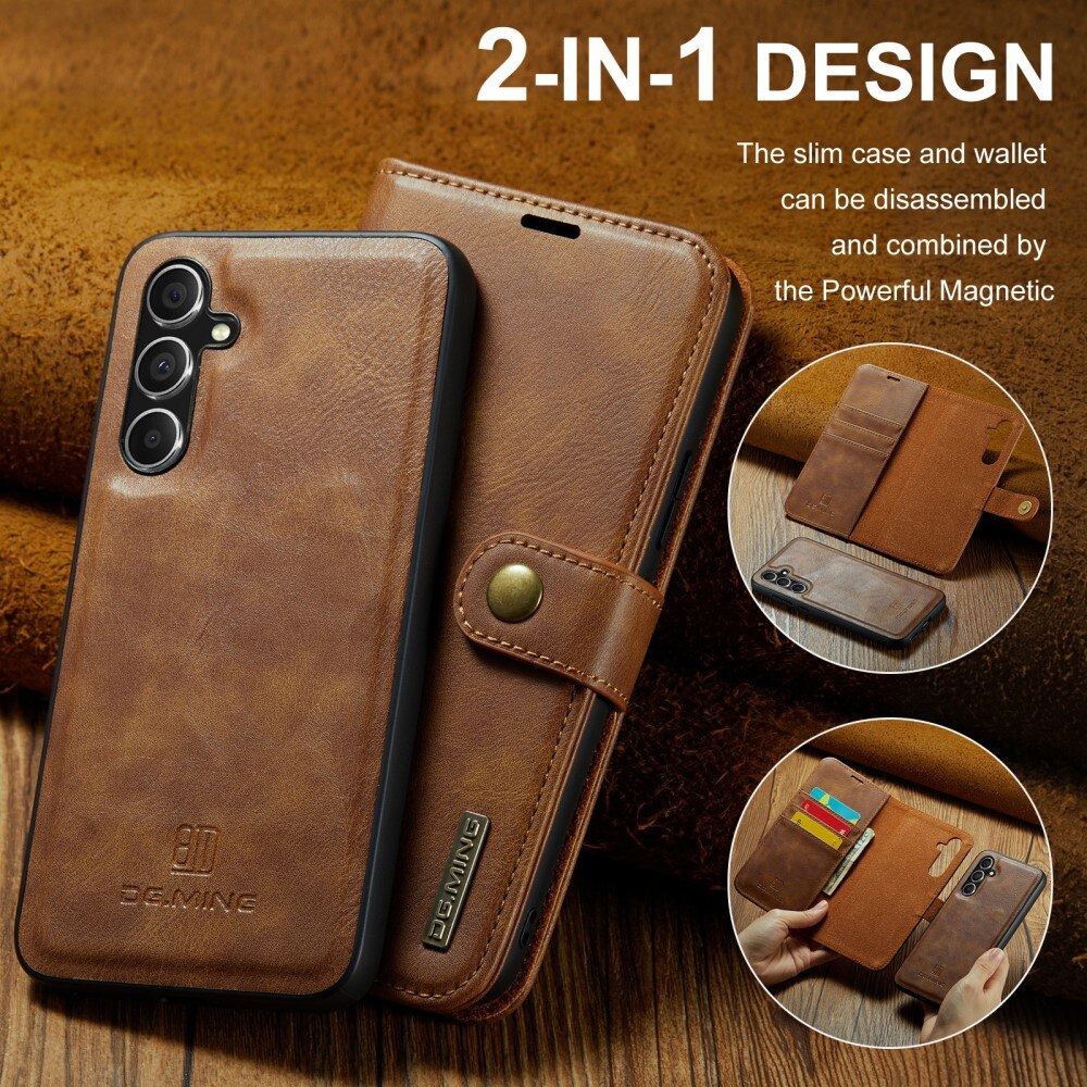 Handytasche Magnetische Samsung Galaxy A55 Cognac