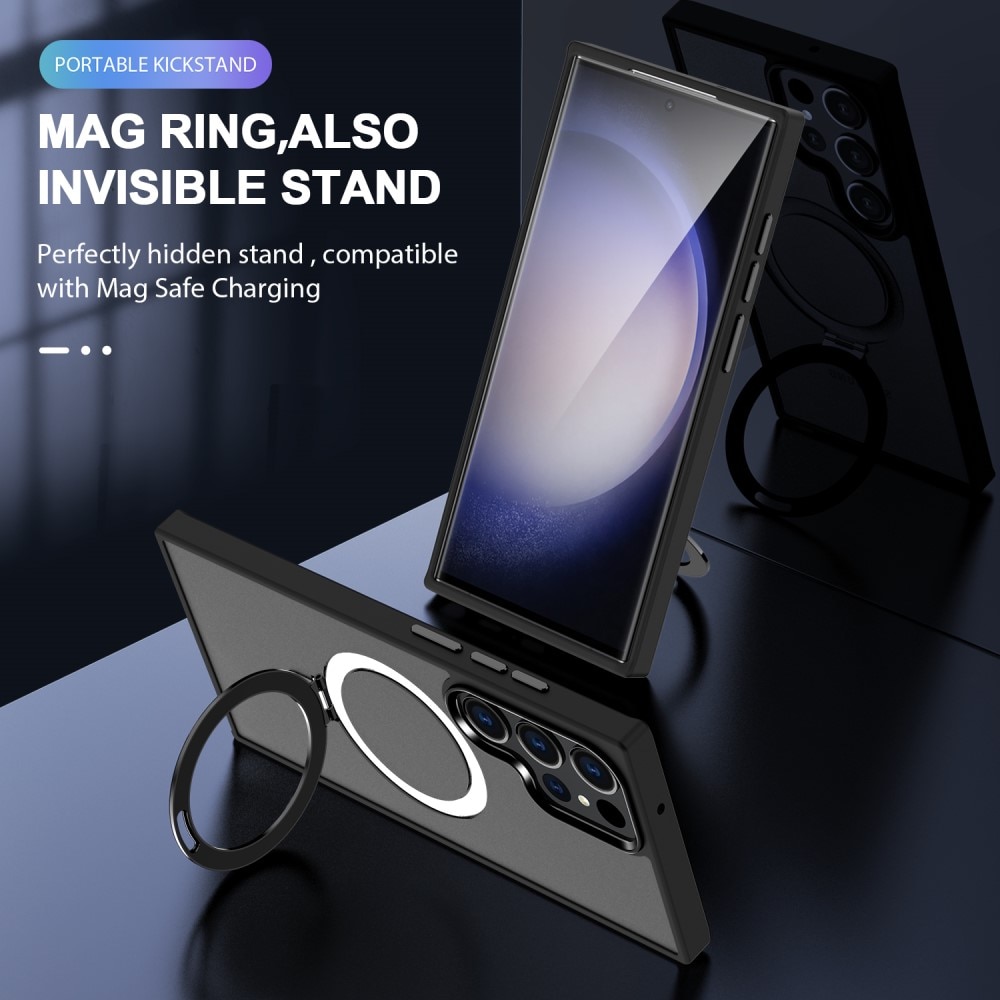 Samsung Galaxy S24 Ultra Hybrid-Hülle MagSafe Ring schwarz