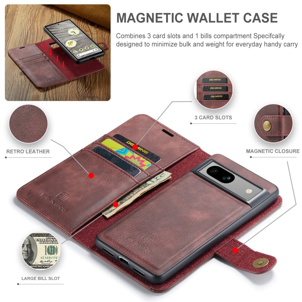 Handytasche Magnetische Google Pixel 8a Red