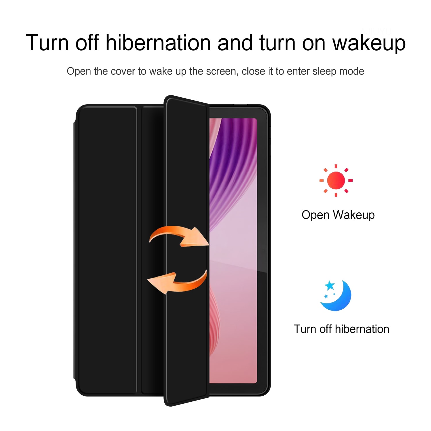  Lenovo Tab 10.1 (2025) Tri-Fold Case Schutzhülle Schwarz