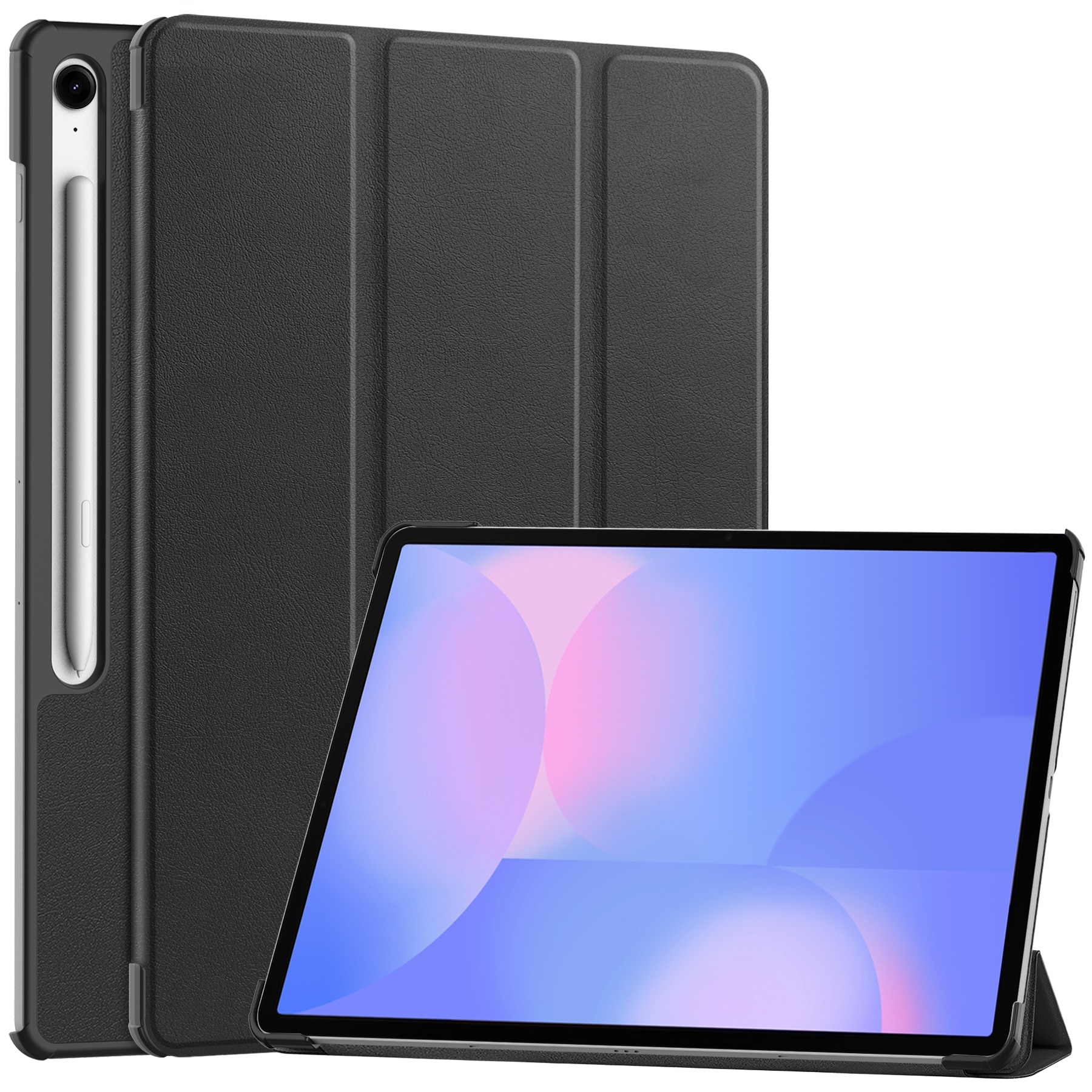 Samsung Galaxy Tab S10 FE Plus Tri-Fold Case Schutzhülle Schwarz