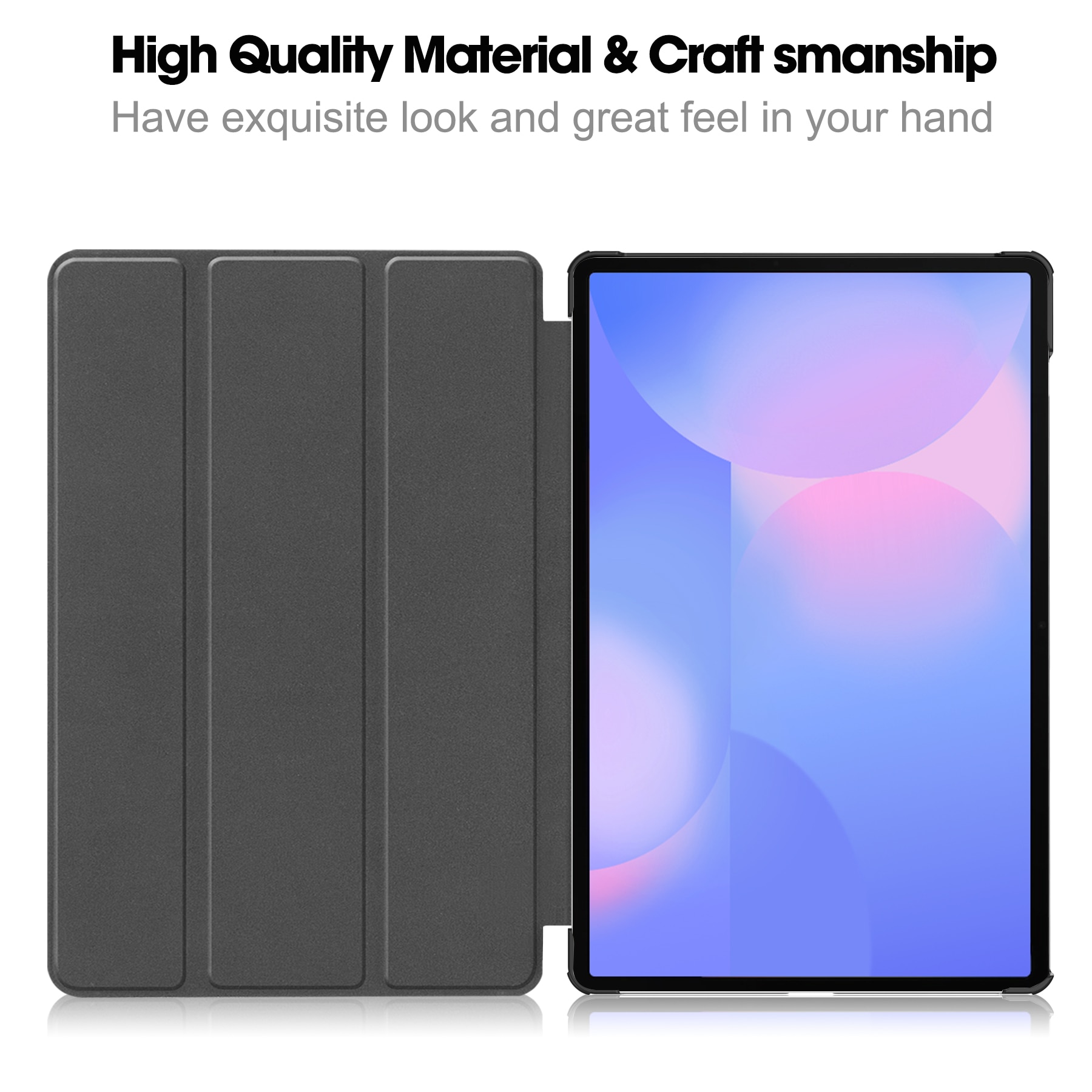 Samsung Galaxy Tab S10 FE Plus Tri-Fold Case Schutzhülle Schwarz