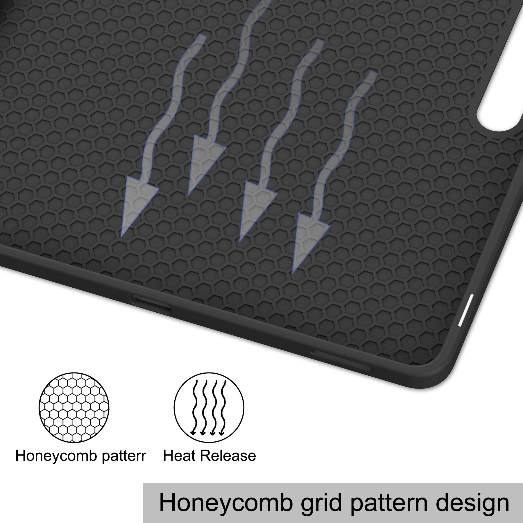 Samsung Galaxy Tab S10 FE Plus Tri-Fold Case Schutzhülle mit Touchpen-Halter Schwarz