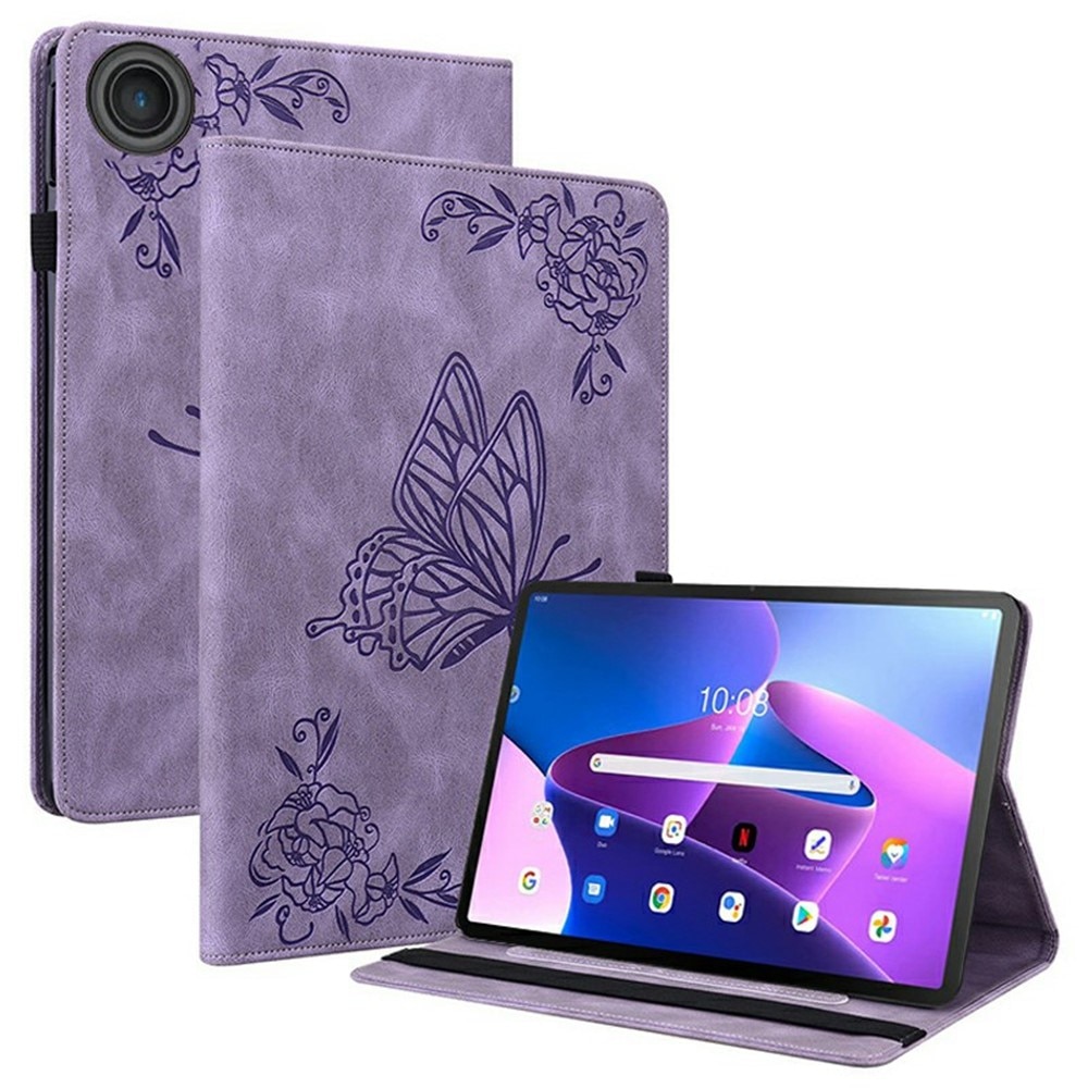  Lenovo Tab Handytasche Schmetterling Lila