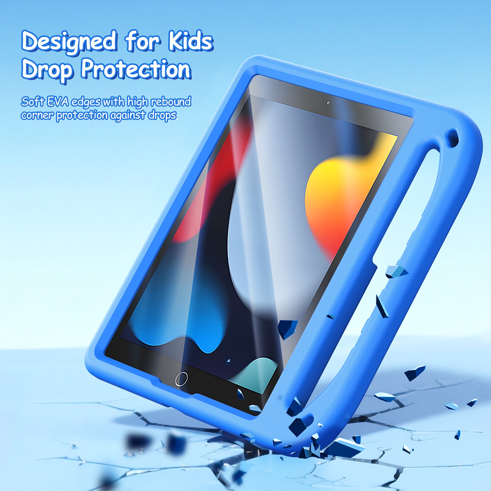 Puff Series EVA Schutzhülle Apple iPad 10.2 8th Gen (2020) Blau