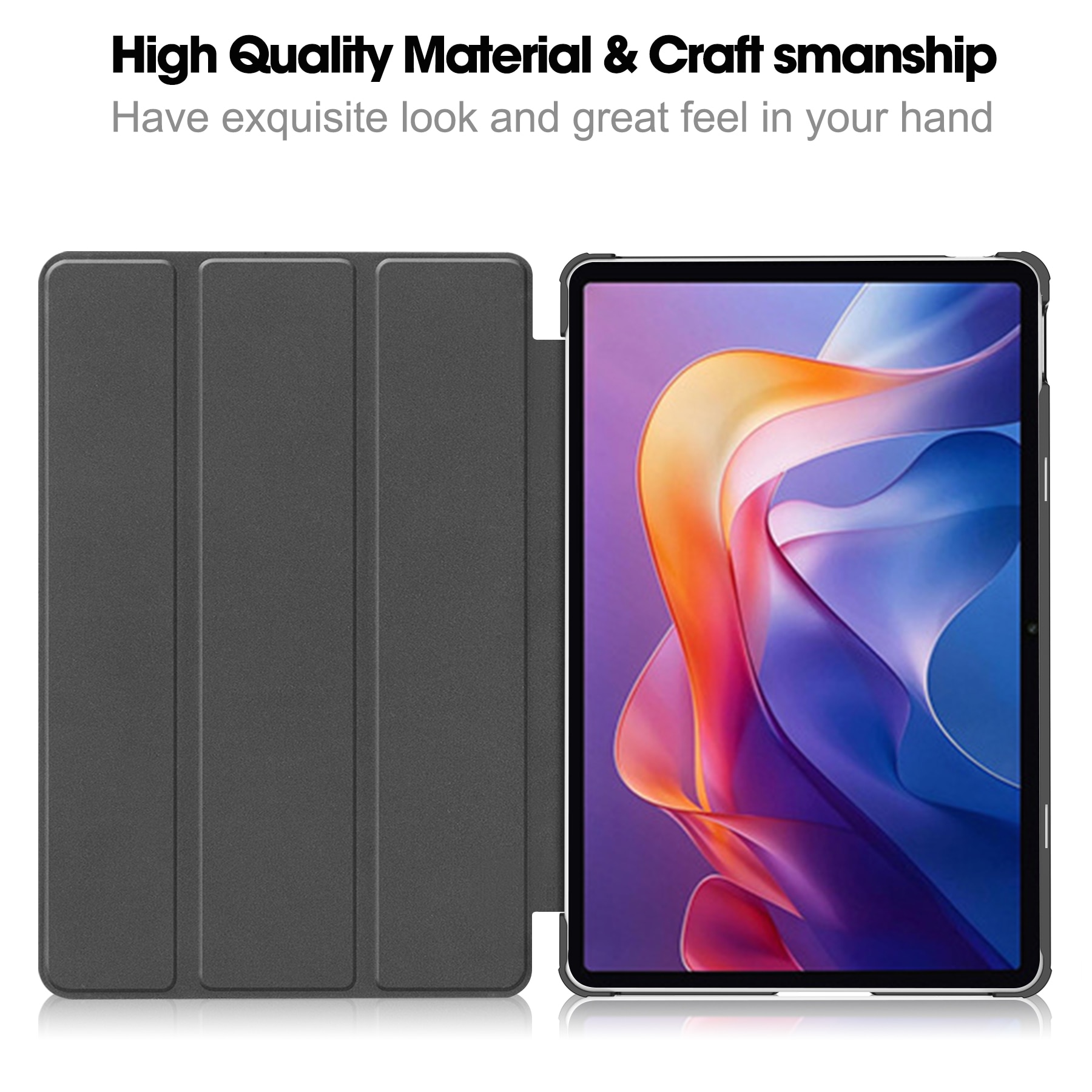 Xiaomi Redmi Pad 2 Tri-Fold Case Schutzhülle Schwarz