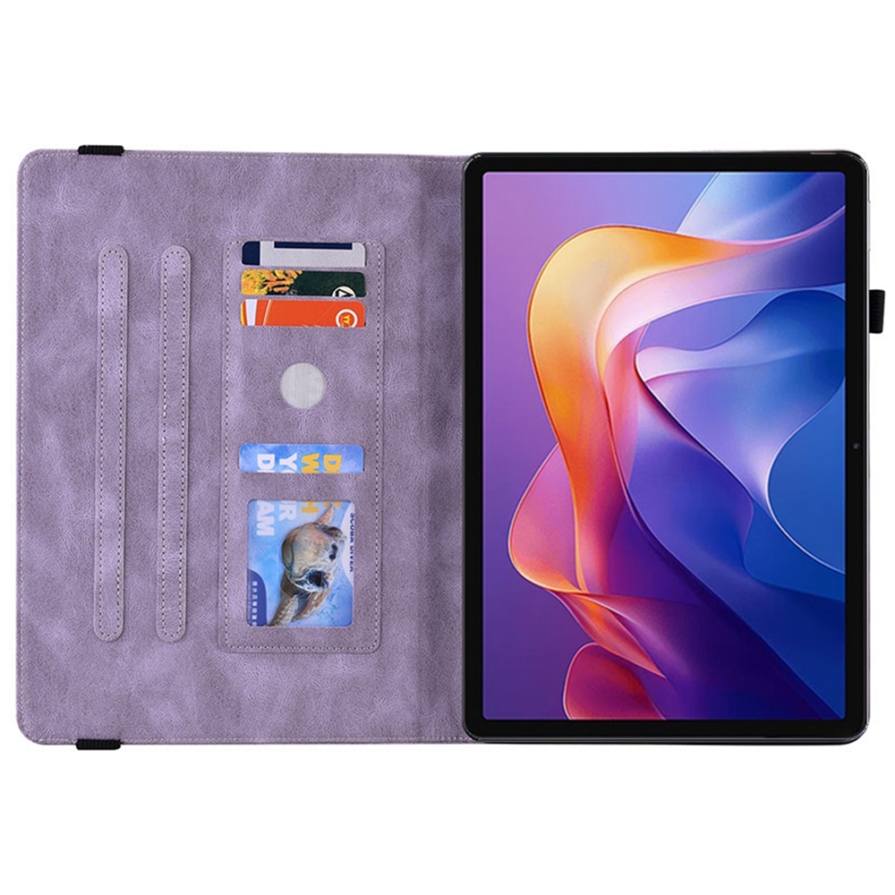 Xiaomi Redmi Pad 2 Handytasche Schmetterling Lila