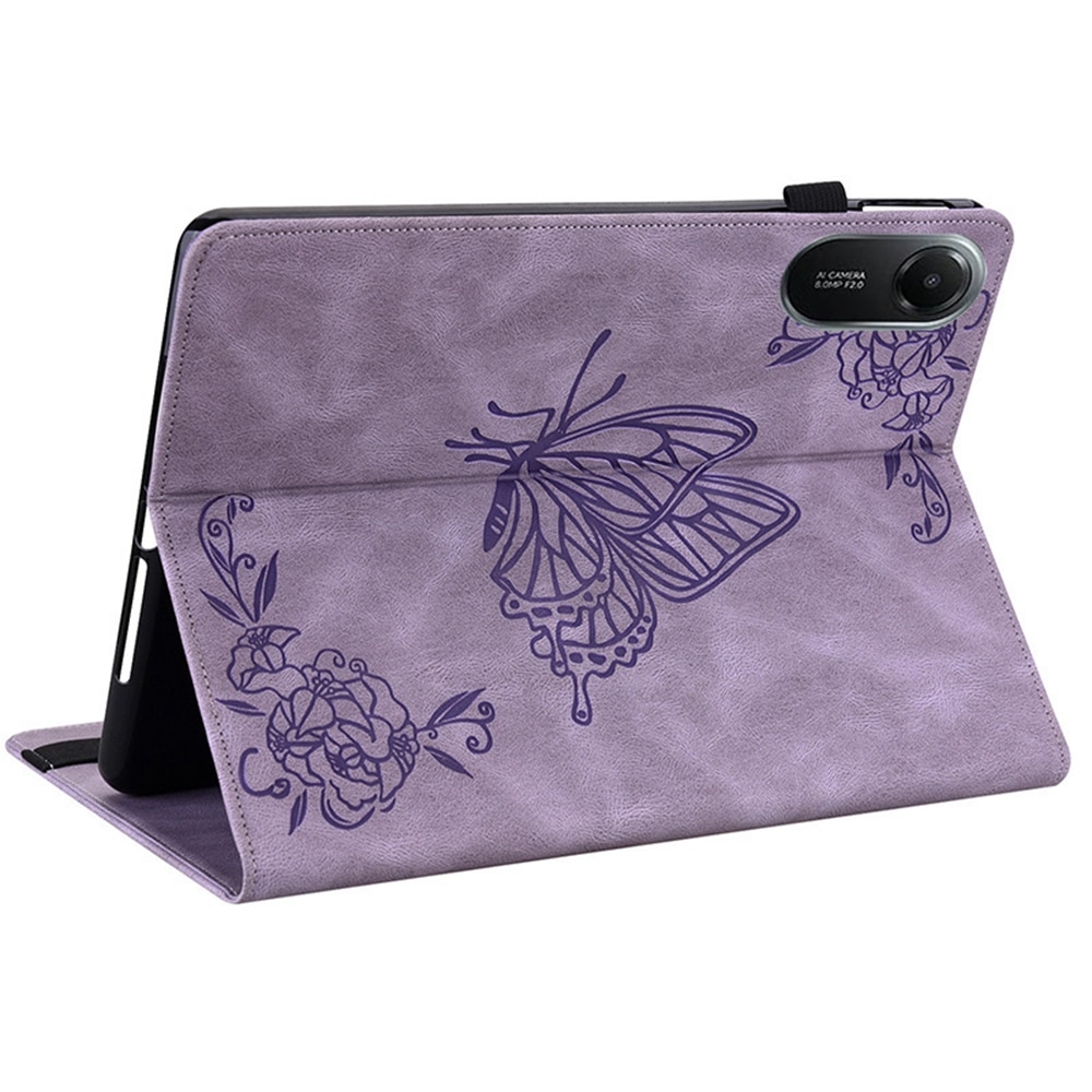 Xiaomi Redmi Pad 2 Handytasche Schmetterling Lila