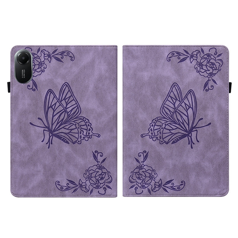 Xiaomi Redmi Pad 2 Handytasche Schmetterling Lila
