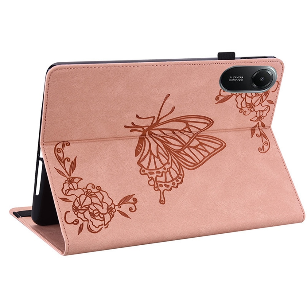 Xiaomi Redmi Pad 2 Handytasche Schmetterling Rosa