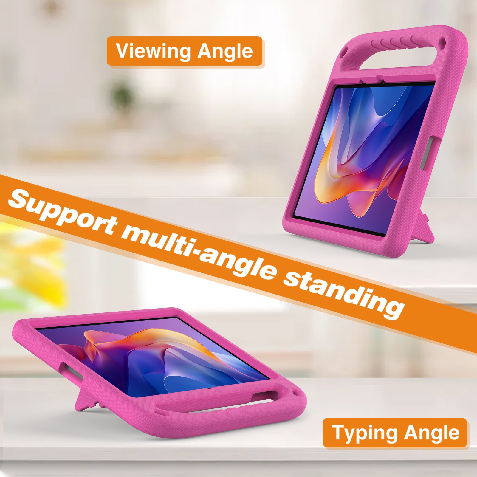 EVA-Hülle für Xiaomi Redmi Pad 2 mit Haltegriff Rosa